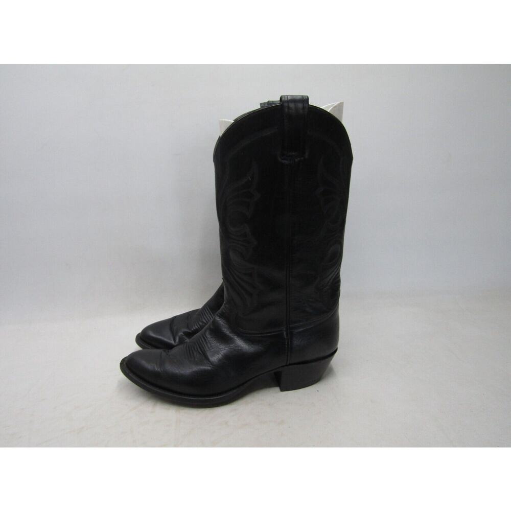 Remington Mens Size 11.5 D Black Leather Cowboy Western 13" Shaft Boots
